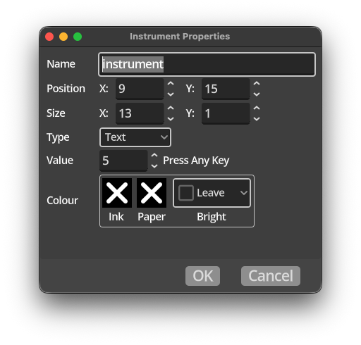 Instrument Properties