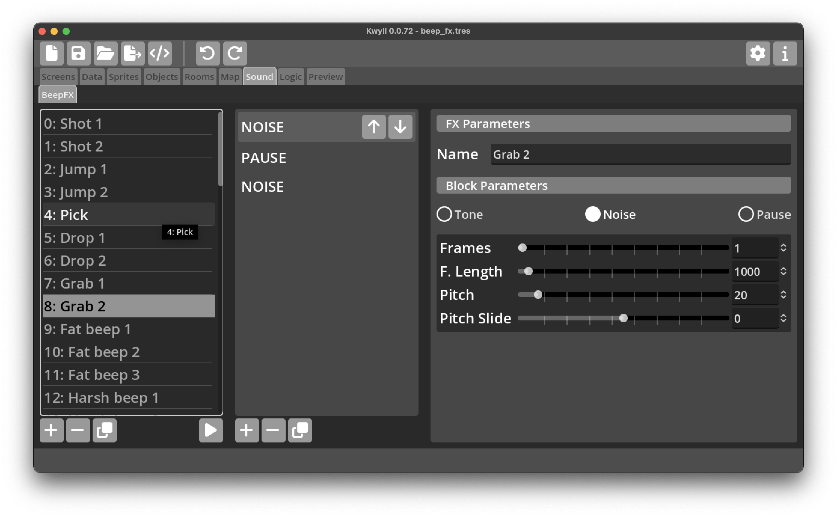 Beep FX Editor