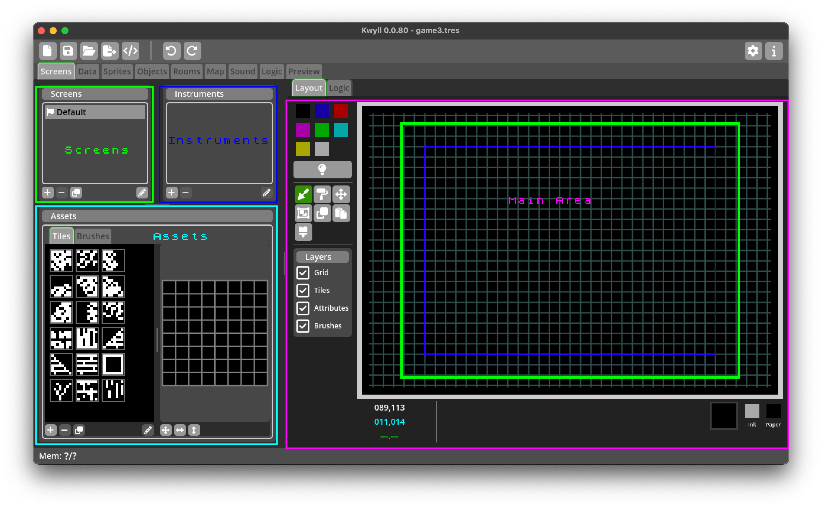 Screen Editor
