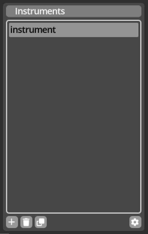 Instruments List
