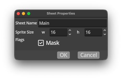 Sprite Sheet Properties