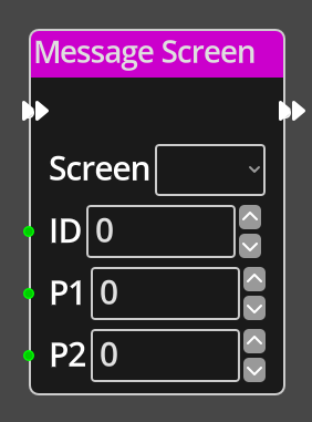 Message Screen Node