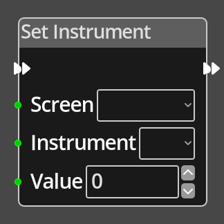 Set Instrument Node