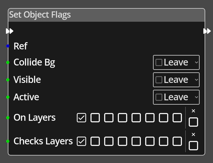 Set Object Flags Node