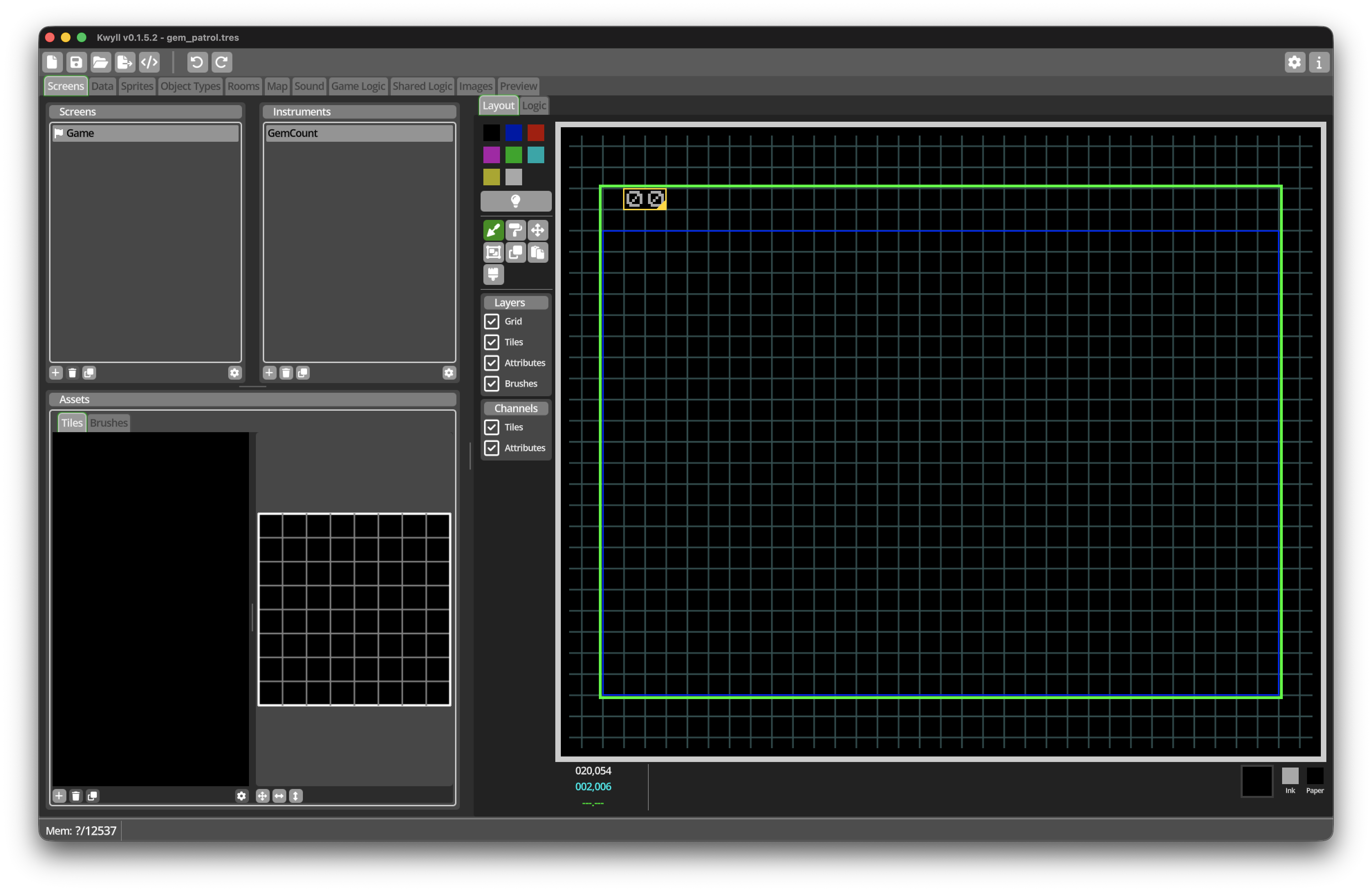 Game Screen Complete