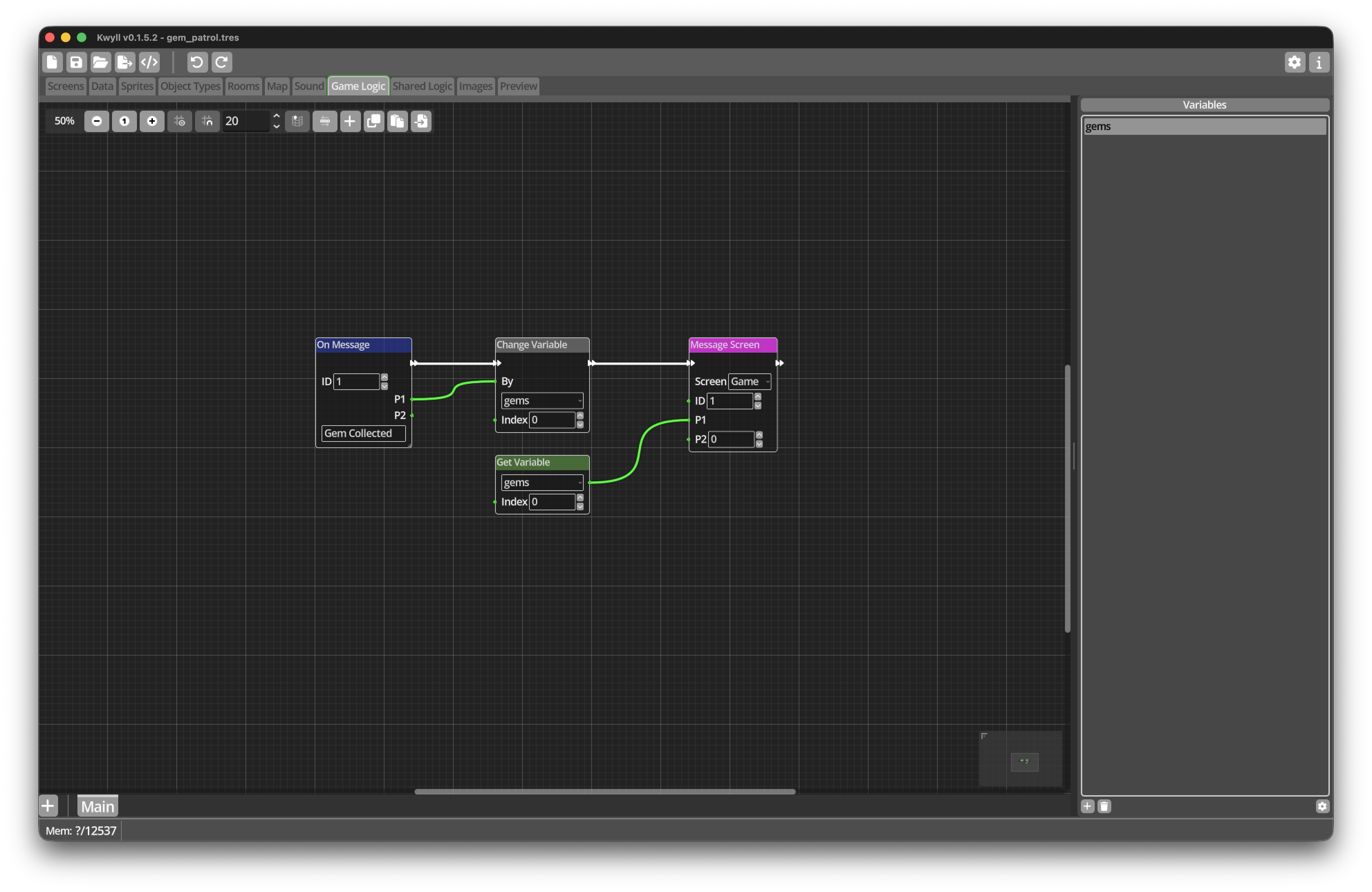 Game To Screen Logic