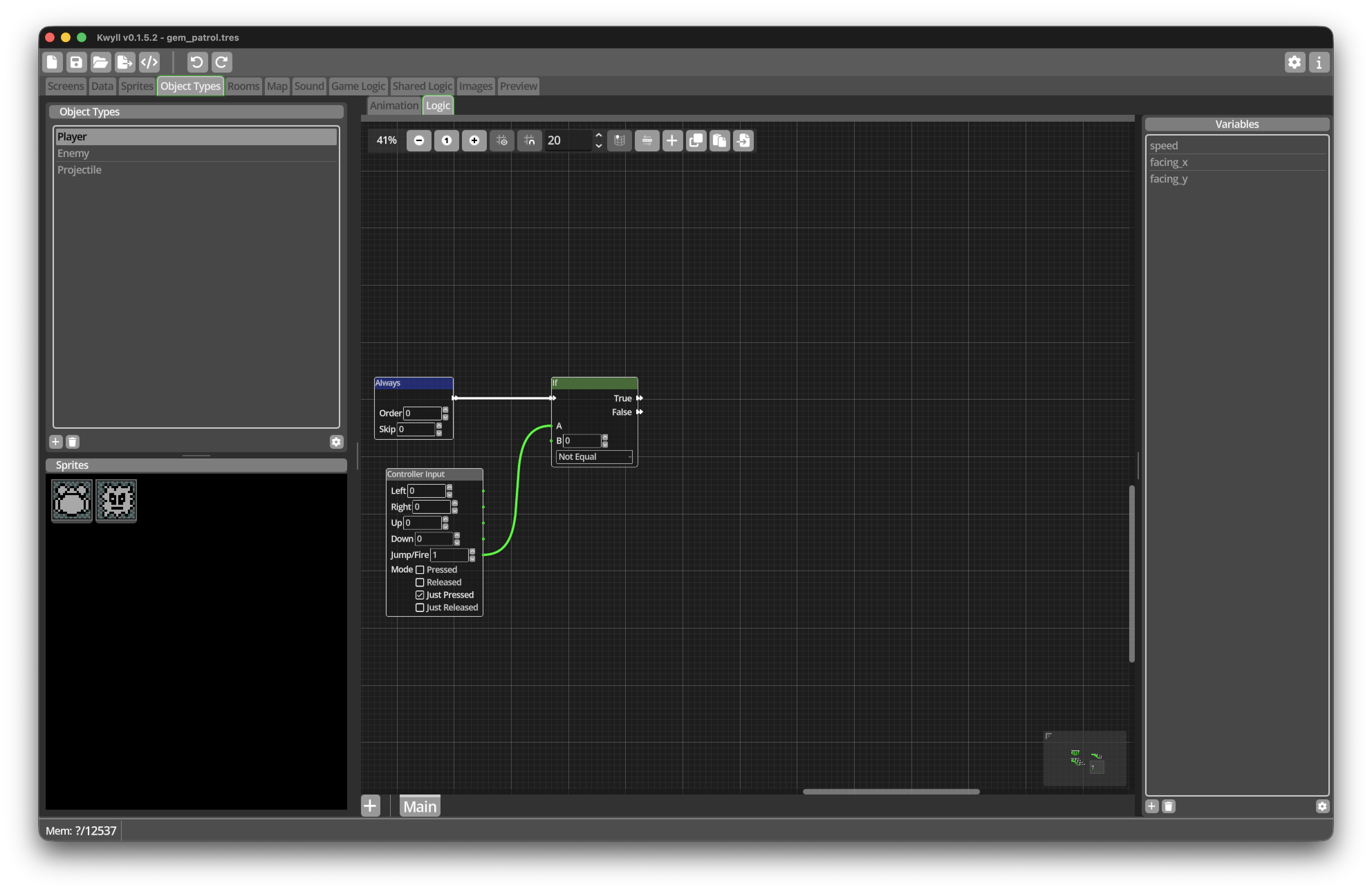 Player Fire Input