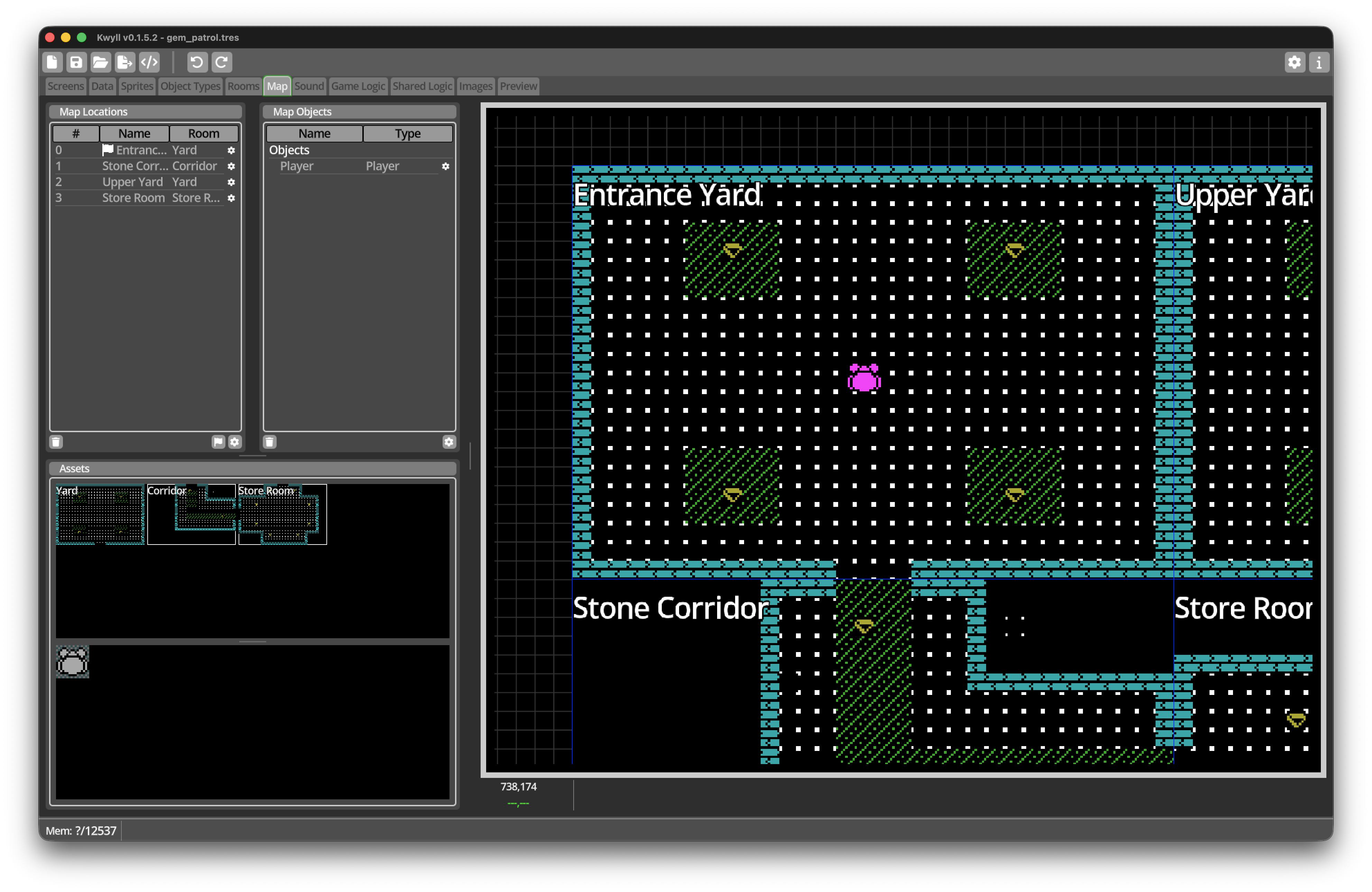 Player On Map